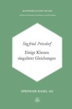 Einige Klassen Singularer Gleichungen af S Proessdorf