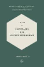 Grundlagen Der Anstrichwissenschaft af A V Blom