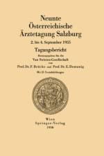 Neunte OEsterreichische AErztetagung Salzburg