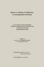 Beitrag Zur Aufklarung Des Mechanismus Der Photographischen Entwicklung af Eberhard Klein