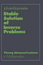 Stable Solutions of Inverse Problems af Johann Baumeister