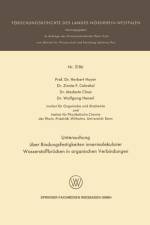 Untersuchung UEber Bindungsfestigkeiten Innermolekularer Wasserstoffbrucken in Organischen Verbindungen af Herbert Hoyer