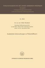 Analytische Untersuchungen an Polyamidfasern af Volker Rossbach