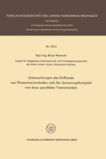 Untersuchungen Des Einflusses Von Phasentrennwanden Und Die Spannungsfestigkeit Von Dazu Parallelen Trennstrecken af Klaus Nowacki
