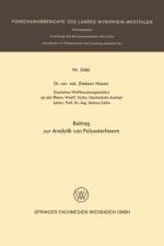 Beitrag Zur Analytik Von Polyesterfasern af Dietmar Nissen