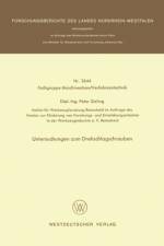 Untersuchungen Zum Drehschlagschrauben af Peter Sieling