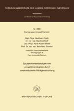 Spurenelementanalyse Von Umweltchemikalien Durch Ionenduzierte Rontgenstrahlung