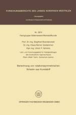 Berechnung Von Rotationssymmetrischen Schalen Aus Kunststoff af Siegfried Bosniakowski