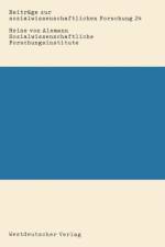 Sozialwissenschaftliche Forschungsinstitute af Heine von Alemann