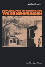 Psychologie AEsthetischer Wahrnehmungen af Walter Schurian
