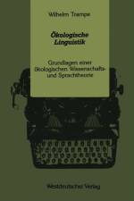 OEkologische Linguistik af Wilhelm Trampe