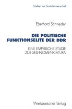 Die Politische Funktionselite Der Ddr