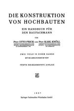 Die Konstruktion Von Hochbauten af Prof Karl Knoell