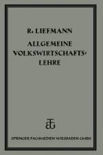 Allgemeine Volrswirtschaftslehre af Robert Liefmann