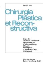 Organ Der Deutschen Gesellschaft Fur Plastische Und Wiederherstellungs-Chirurgie af H Burkle de la Camp