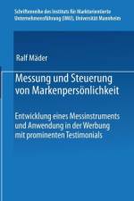 Messung Und Steuerung Von Markenpersoenlichkeit af Ralf Mader