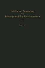 Betrieb Und Anwendung Von Leistungs- Und Regeltransformatoren af Fritz Andé
