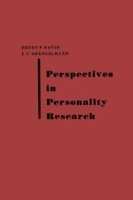 Perspectives in Personality Research af Johannes C. Brengelmann