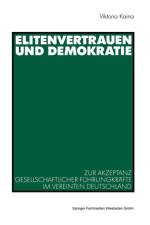 Elitenvertrauen Und Demokratie af Viktoria (University of Hagen) Kaina