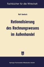 Rationalisierung Des Rechnungswesens Im Aussenhandel af Ralf Goettsch