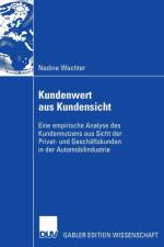 Kundenwert Aus Kundensicht af Nadine Wachter