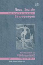 Vom Sozialstaat Zur Wohlfahrtsgesellschaft?