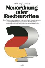 Neuordnung Oder Restauration? af Jutta-B Lange-Quassowski