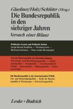 Die Bundesrepublik in Den Siebziger Jahren