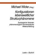 Konfigurationen Lebensweltlicher Strukturphanomene