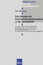 Zum Wandel Der Geschlechterreprasentationen in Der Sozialpolitik af Ute Behning