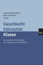 Geschlecht -- Ethnizitat -- Klasse