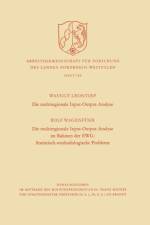 Multiregionale Input-Output-Analyse. Die Multiregionale Input-Output-Analyse Im Rahmen Der Ewg: Statistisch-Methodologische Probleme af Wassily W Leontief