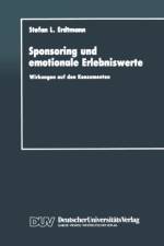 Sponsoring Und Emotionale Erlebniswerte af Stefan L Erdtmann
