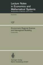 Environment, Regional Science and Interregional Modeling