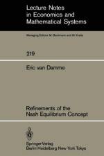 Refinements of the Nash Equilibrium Concept af E. van Damme