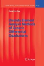 Discrete Element Analysis Methods of Generic Differential Quadratures af Chang-New Chen