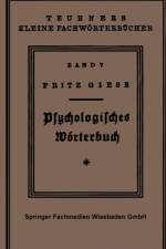 Psÿchologisches Woerterbuch af Fritz Giese