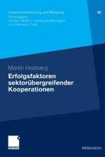 Erfolgsfaktoren Sektorubergreifender Kooperationen af Martin Holzberg