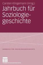 Jahrbuch Fur Soziologiegeschichte