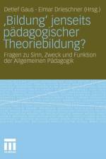 'bildung' Jenseits Padagogischer Theoriebildung?