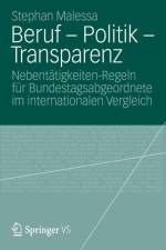 Beruf - Politik - Transparenz af Stephan Malessa