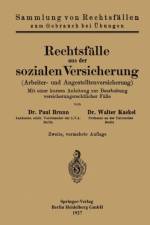 Rechtsfalle Aus Der Sozialen Versicherung af Walter Kaskel