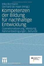Kompetenzen der Bildung fur nachhaltige Entwicklung