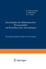 Encyklopadie Der Mathematischen Wissenschaften Mit Einschluss Ihrer Anwendungen af Karl Schwarzschild