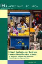 Impact Evaluation of Business License Simplification in Peru af World Bank
