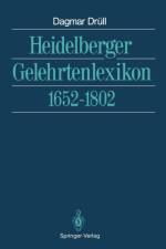 Heidelberger Gelehrtenlexikon af Dagmar Drull