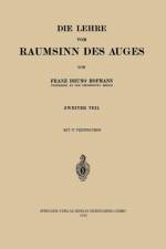 Die Lehre Vom Raumsinn Des Auges af Franz Bruno Hofmann