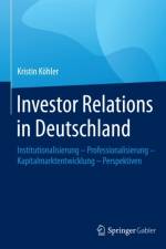 Investor Relations in Deutschland af Kristin Kohler