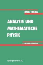 Analysis Und Mathematische Physik af Hans (Friedrich-Schiller Univ. Friedrich-Schiller University Friedrich-Schiller University) Triebel