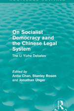 On Socialist Democracy and the Chinese Legal System